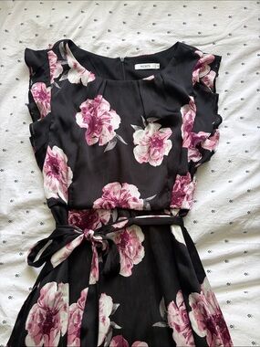 Formal floral knee length dress